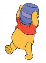 Winnie con tarro en la cabeza